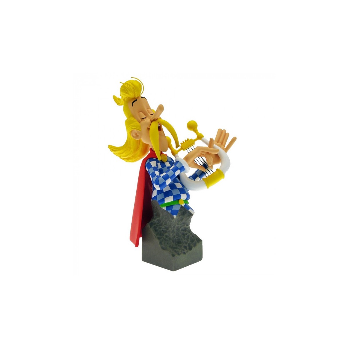 Attakus - Asterix - Assurancetourix busto in resina - Collezione Petibonum