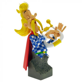 Attakus - Asterix - Assurancetourix busto in resina - Collezione Petibonum