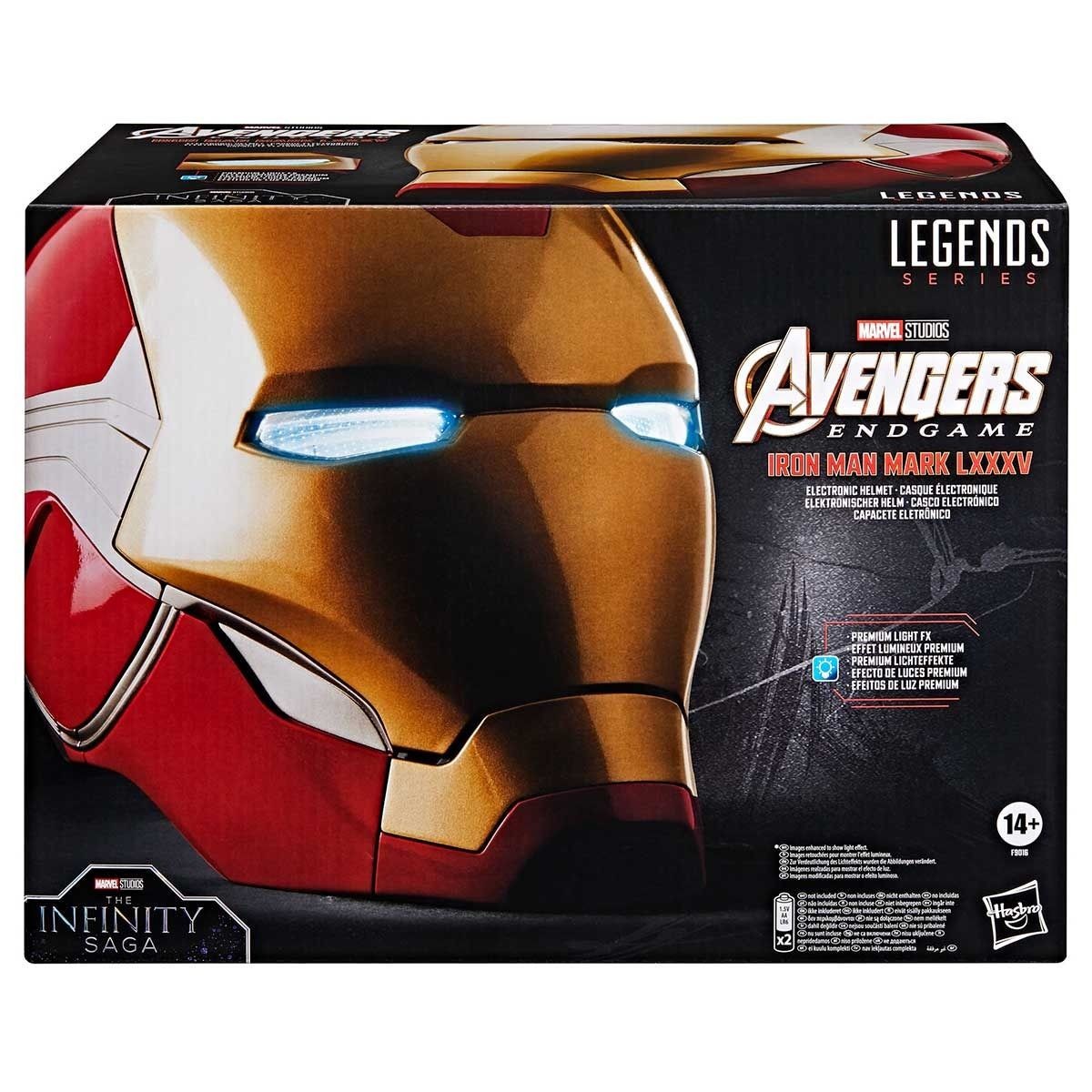 Hasbro - Replica del casco di Iron Man Mark 85 1/1 - Casco delle leggende Marvel