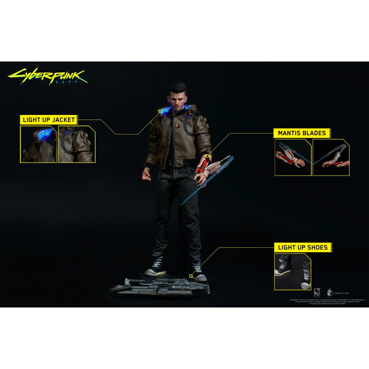 Pure Arts - V Maschio e Yaiba Kusanagi Set 1/6 - Cyberpunk 2077