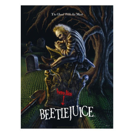 Stampa Sideshow Beetlejuice - Stampa d'arte Il fantasma con il più - 46 x 61 cm - senza cornice