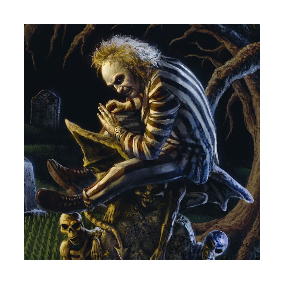 Stampa Sideshow Beetlejuice - Stampa d'arte Il fantasma con il più - 46 x 61 cm - senza cornice