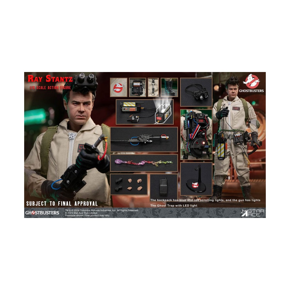 Star Ace - Ray Stantz 1/6 - Ghostbusters (1984)