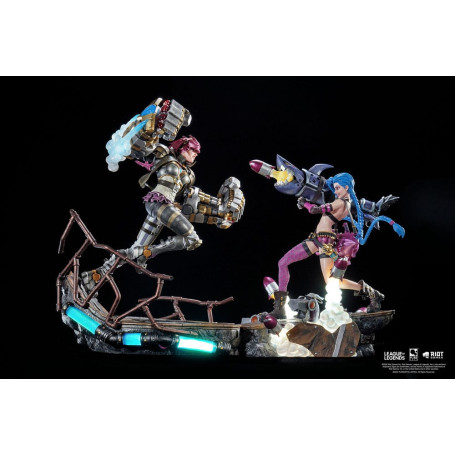 Pure Arts - Bundle di statue di League of Legends JINX e VI in scala 1/6