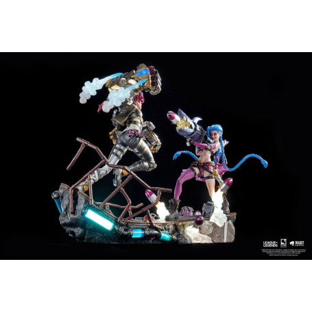 Pure Arts - Bundle di statue di League of Legends JINX e VI in scala 1/6