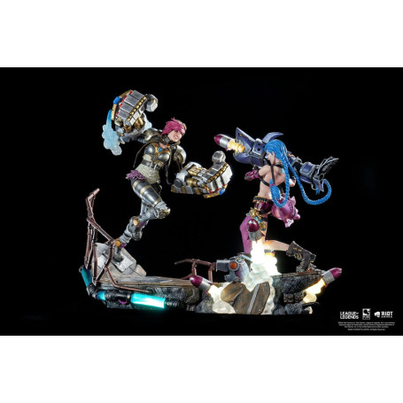 Pure Arts - Bundle di statue di League of Legends JINX e VI in scala 1/6