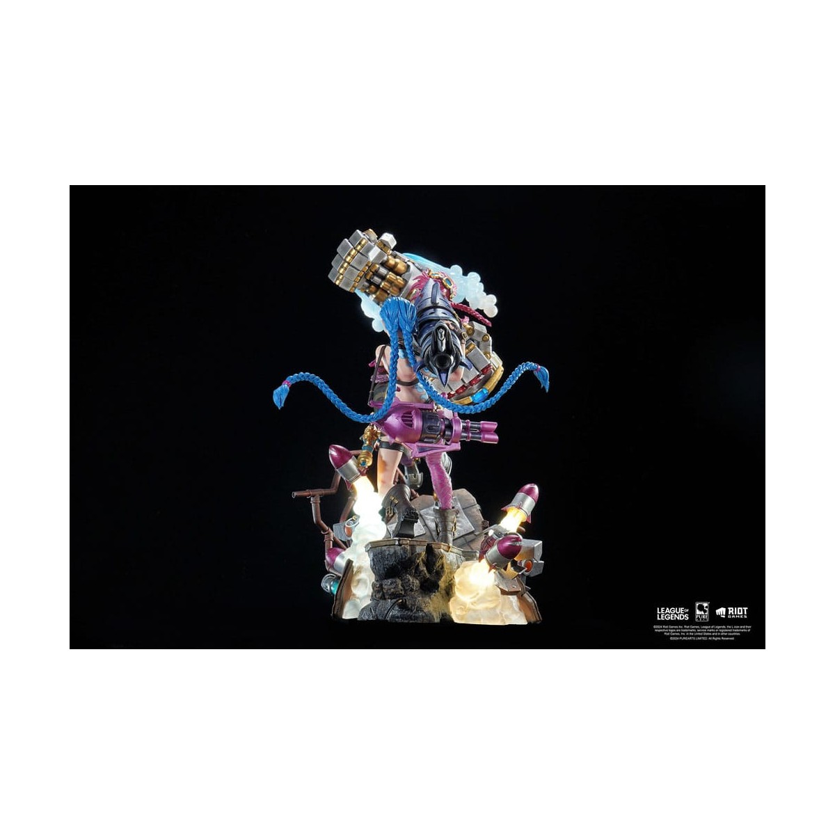Pure Arts - Bundle di statue di League of Legends JINX e VI in scala 1/6