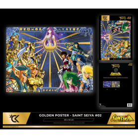 Cartoon Kingdom - Saint Seiya Golden Poster 2 - Cavaliere Santo 40X30cm - I cavalieri dello zodiaco
