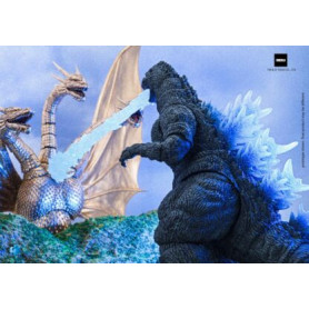 HIYA TOYS - Serie base squisita 1/12 - Godzilla vs King Ghidorah (1991) Versione Hokkaido a raggi di calore