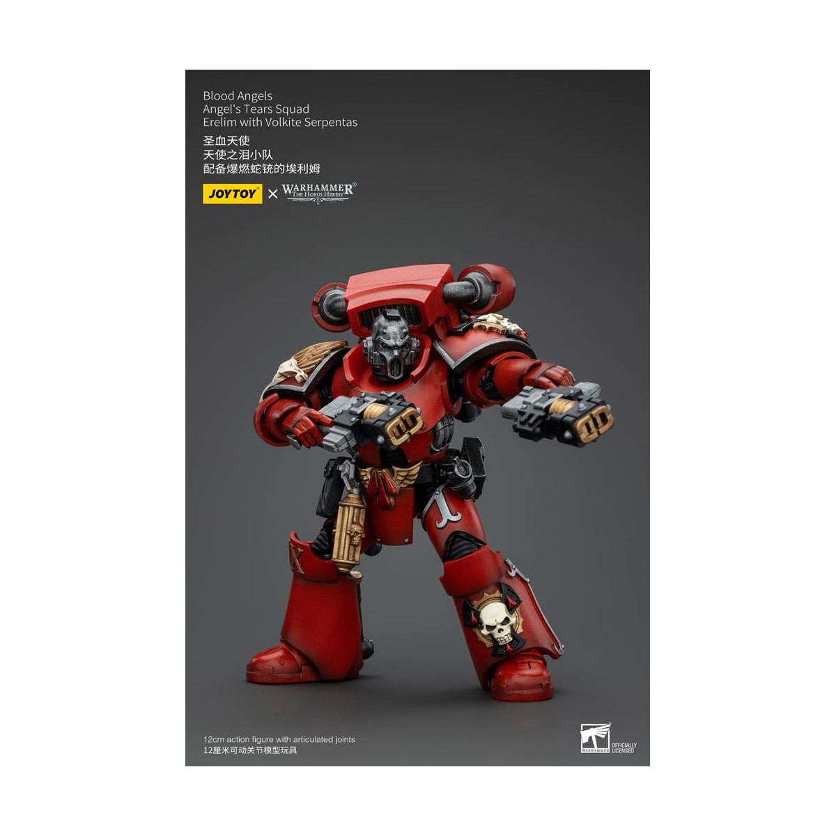 JoyToy Space Marines - Angeli del Sangue - Squadra Lacrime d'Angelo - Erelim con Volkite Serpentas 1/18