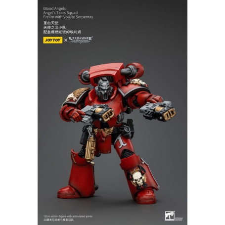 JoyToy Space Marines - Angeli del Sangue - Squadra Lacrime d'Angelo - Erelim con Volkite Serpentas 1/18