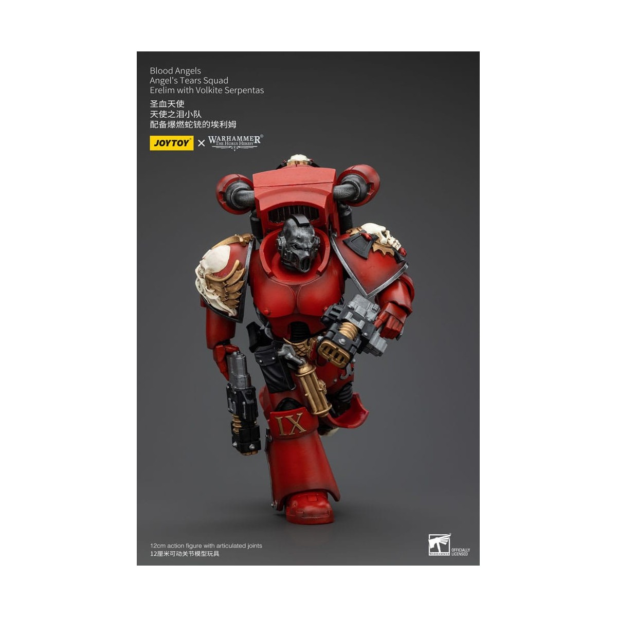 JoyToy Space Marines - Angeli del Sangue - Squadra Lacrime d'Angelo - Erelim con Volkite Serpentas 1/18