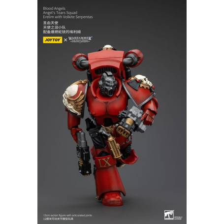 JoyToy Space Marines - Angeli del Sangue - Squadra Lacrime d'Angelo - Erelim con Volkite Serpentas 1/18