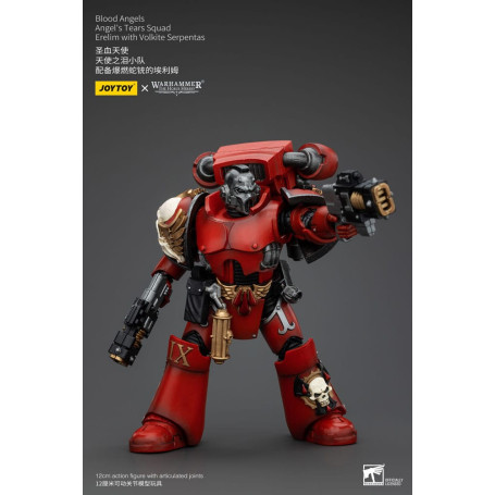JoyToy Space Marines - Angeli del Sangue - Squadra Lacrime d'Angelo - Erelim con Volkite Serpentas 1/18