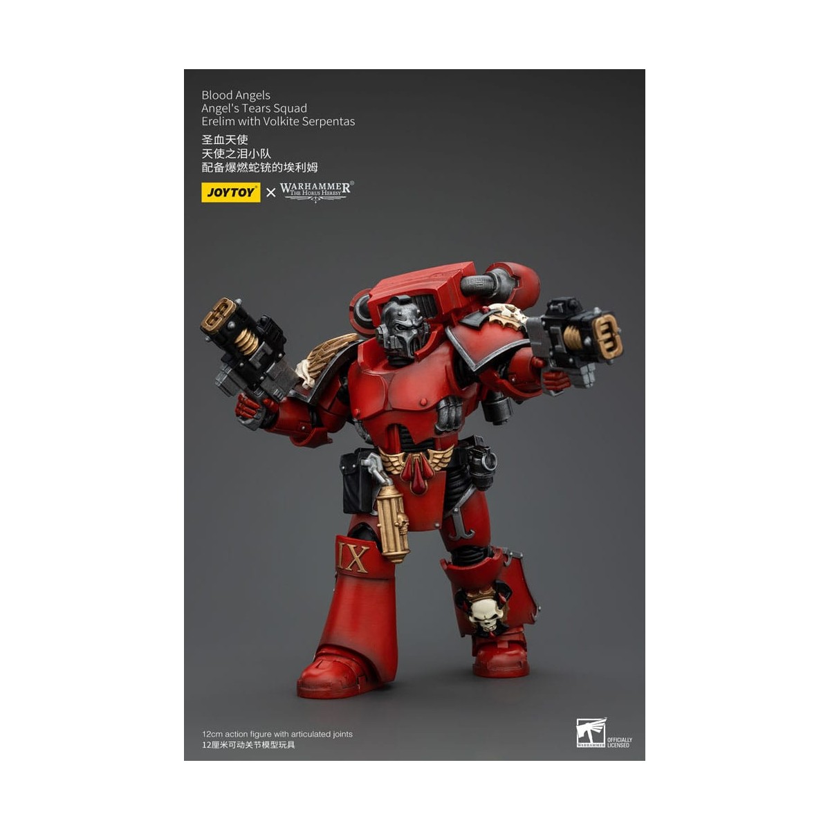 JoyToy Space Marines - Angeli del Sangue - Squadra Lacrime d'Angelo - Erelim con Volkite Serpentas 1/18