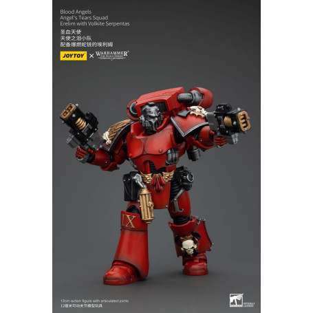 JoyToy Space Marines - Angeli del Sangue - Squadra Lacrime d'Angelo - Erelim con Volkite Serpentas 1/18
