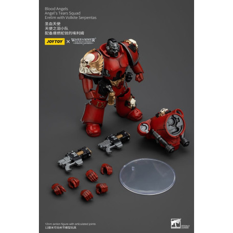 JoyToy Space Marines - Angeli del Sangue - Squadra Lacrime d'Angelo - Erelim con Volkite Serpentas 1/18