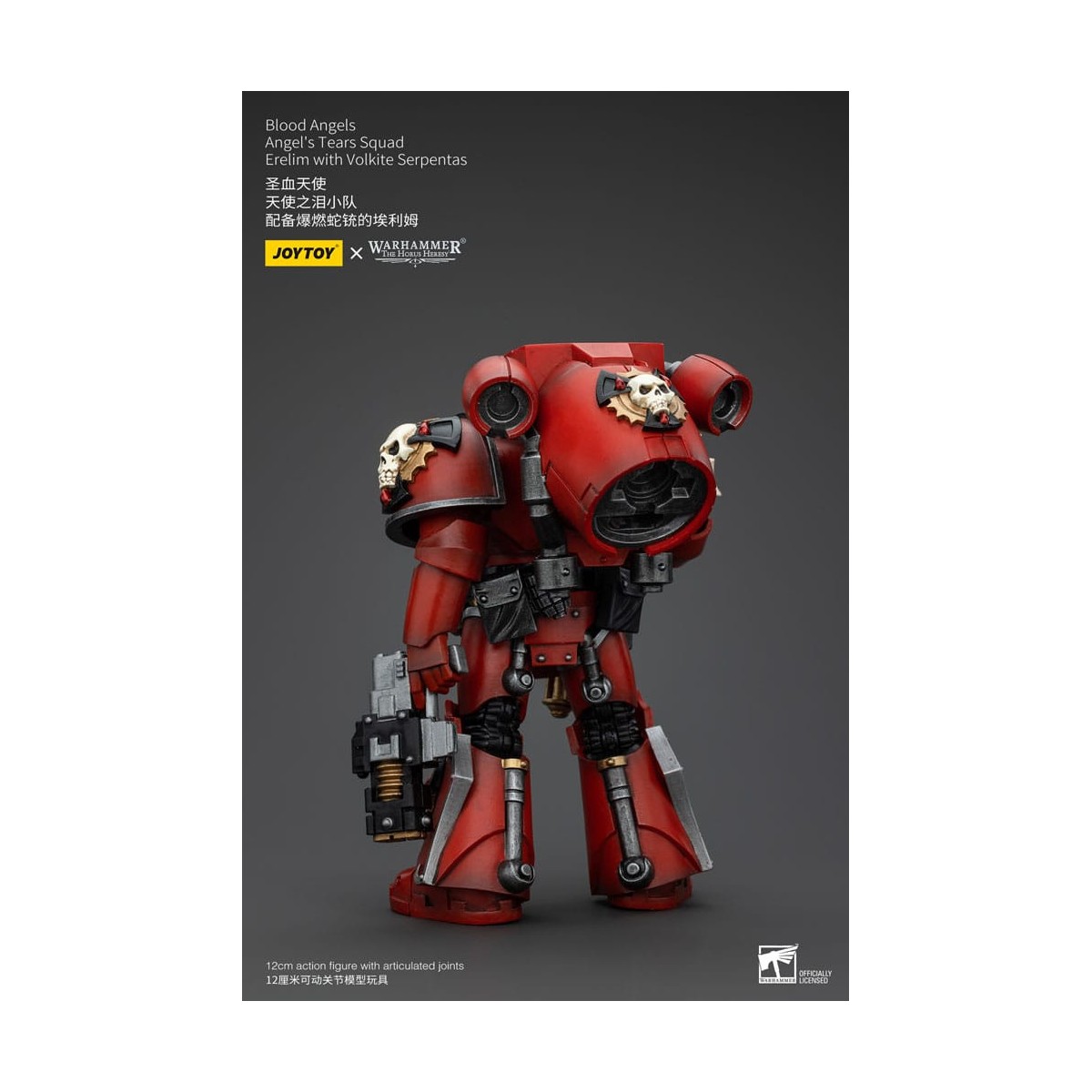 JoyToy Space Marines - Angeli del Sangue - Squadra Lacrime d'Angelo - Erelim con Volkite Serpentas 1/18