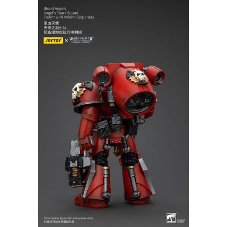 JoyToy Space Marines - Angeli del Sangue - Squadra Lacrime d'Angelo - Erelim con Volkite Serpentas 1/18