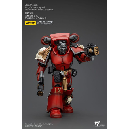 JoyToy Space Marines - Angeli del Sangue - Squadra Lacrime d'Angelo - Erelim con Volkite Serpentas 1/18