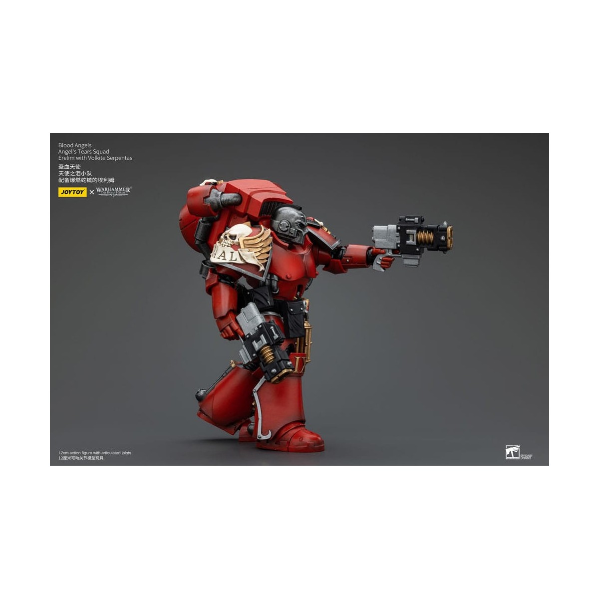 JoyToy Space Marines - Angeli del Sangue - Squadra Lacrime d'Angelo - Erelim con Volkite Serpentas 1/18