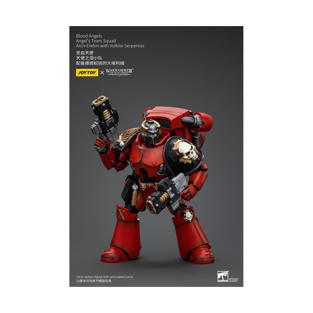 JoyToy Space Marine - Angeli del Sangue - Squadra Lacrime d'Angelo - Arci-Erelim con Serpentas Volkite 1/18