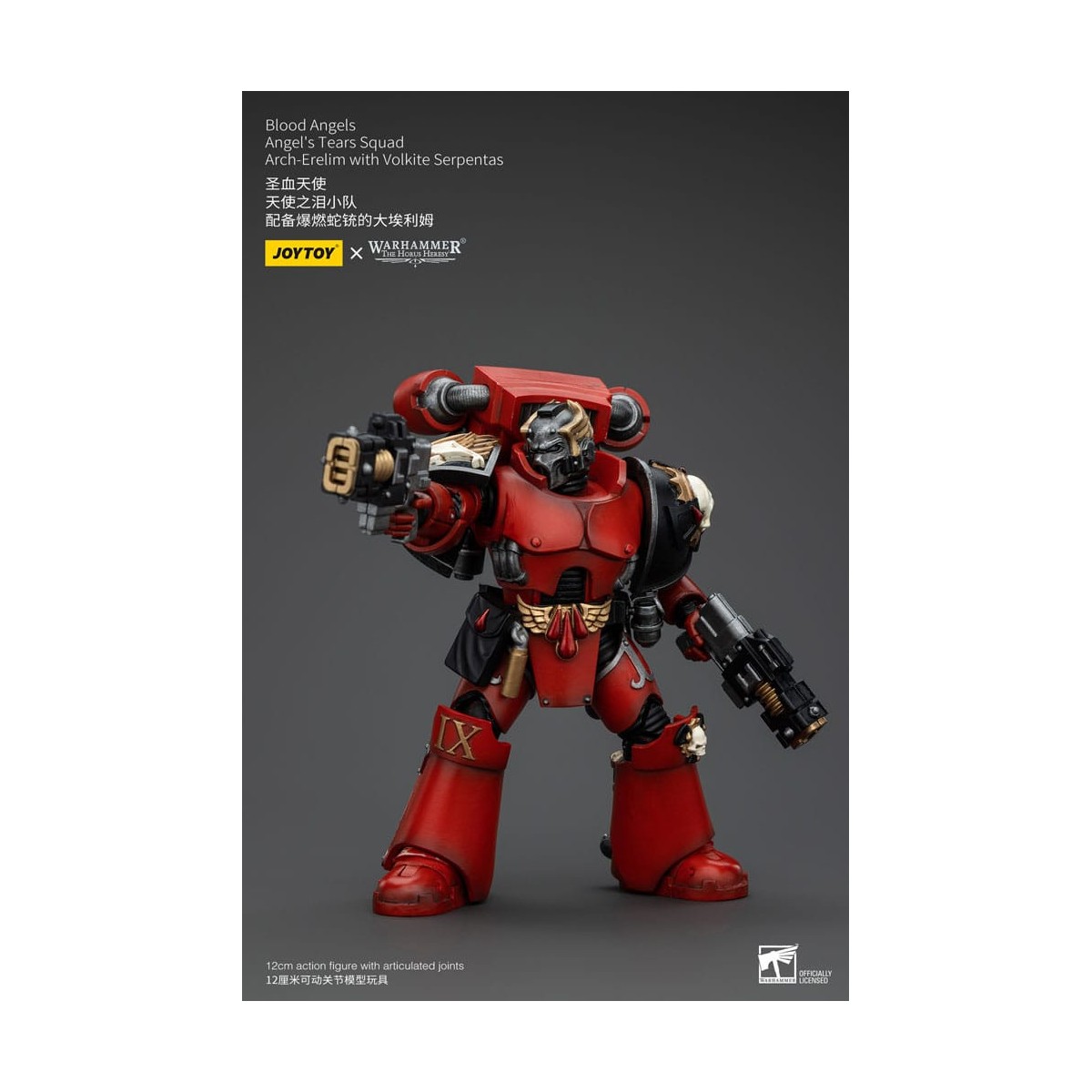 JoyToy Space Marine - Angeli del Sangue - Squadra Lacrime d'Angelo - Arci-Erelim con Serpentas Volkite 1/18