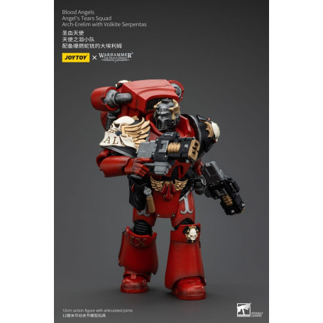 JoyToy Space Marine - Angeli del Sangue - Squadra Lacrime d'Angelo - Arci-Erelim con Serpentas Volkite 1/18
