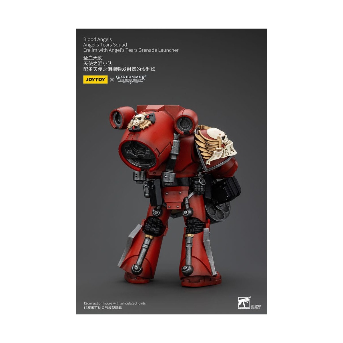JoyToy Space Marine - Angeli del Sangue - Squadra Lacrime d'Angelo - Erelim con lanciagranate Lacrime d'Angelo 1/18
