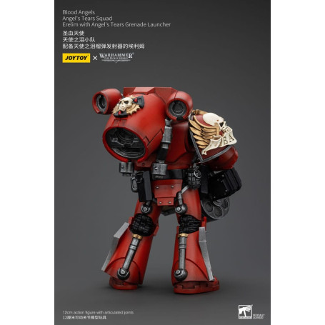 JoyToy Space Marine - Angeli del Sangue - Squadra Lacrime d'Angelo - Erelim con lanciagranate Lacrime d'Angelo 1/18