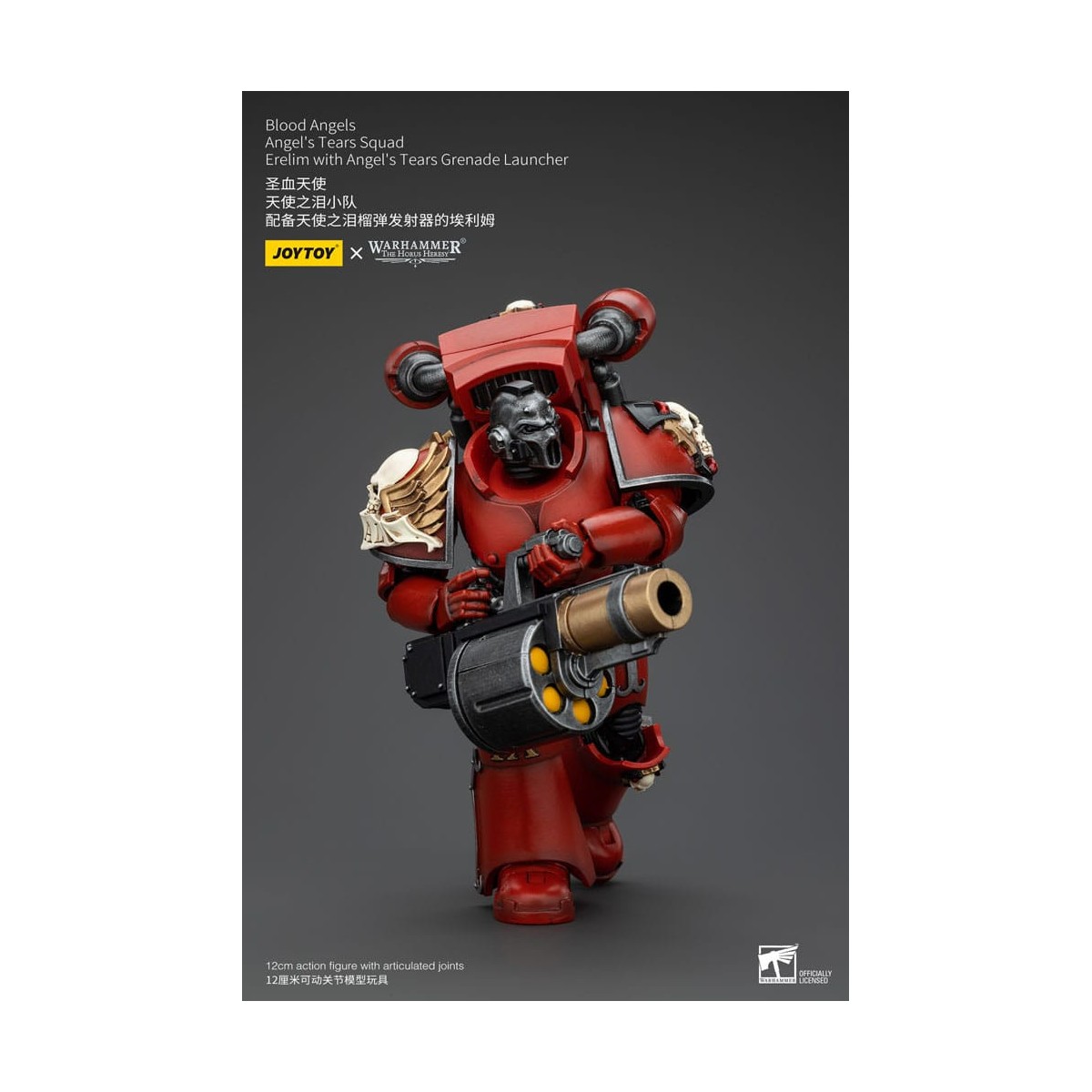 JoyToy Space Marine - Angeli del Sangue - Squadra Lacrime d'Angelo - Erelim con lanciagranate Lacrime d'Angelo 1/18
