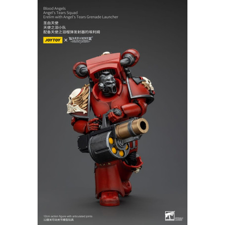 JoyToy Space Marine - Angeli del Sangue - Squadra Lacrime d'Angelo - Erelim con lanciagranate Lacrime d'Angelo 1/18