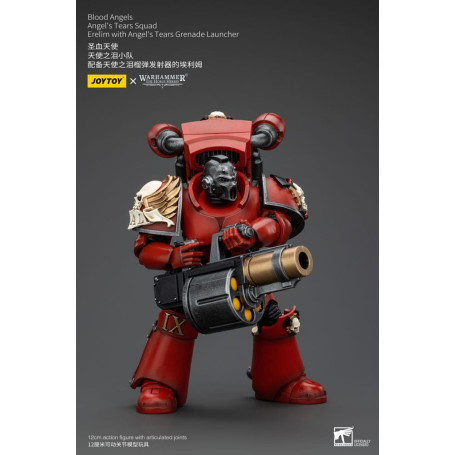 JoyToy Space Marine - Angeli del Sangue - Squadra Lacrime d'Angelo - Erelim con lanciagranate Lacrime d'Angelo 1/18