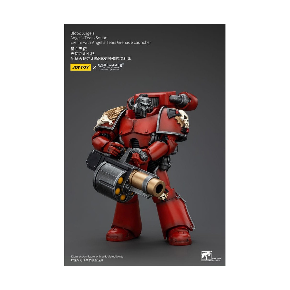JoyToy Space Marine - Angeli del Sangue - Squadra Lacrime d'Angelo - Erelim con lanciagranate Lacrime d'Angelo 1/18