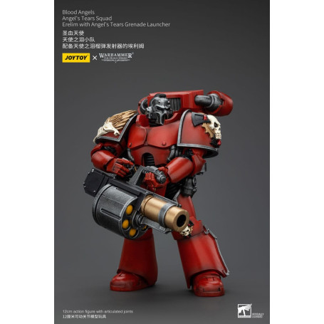 JoyToy Space Marine - Angeli del Sangue - Squadra Lacrime d'Angelo - Erelim con lanciagranate Lacrime d'Angelo 1/18