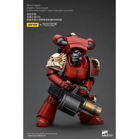 JoyToy Space Marine - Angeli del Sangue - Squadra Lacrime d'Angelo - Erelim con lanciagranate Lacrime d'Angelo 1/18
