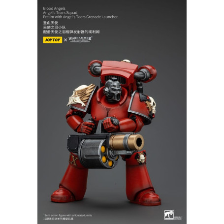 JoyToy Space Marine - Angeli del Sangue - Squadra Lacrime d'Angelo - Erelim con lanciagranate Lacrime d'Angelo 1/18