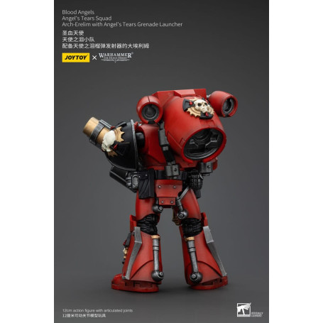JoyToy Space Marine - Angeli del Sangue - Squadra Lacrime d'Angelo - Arch-Erelim con lanciagranate Lacrime d'Angelo 1/18