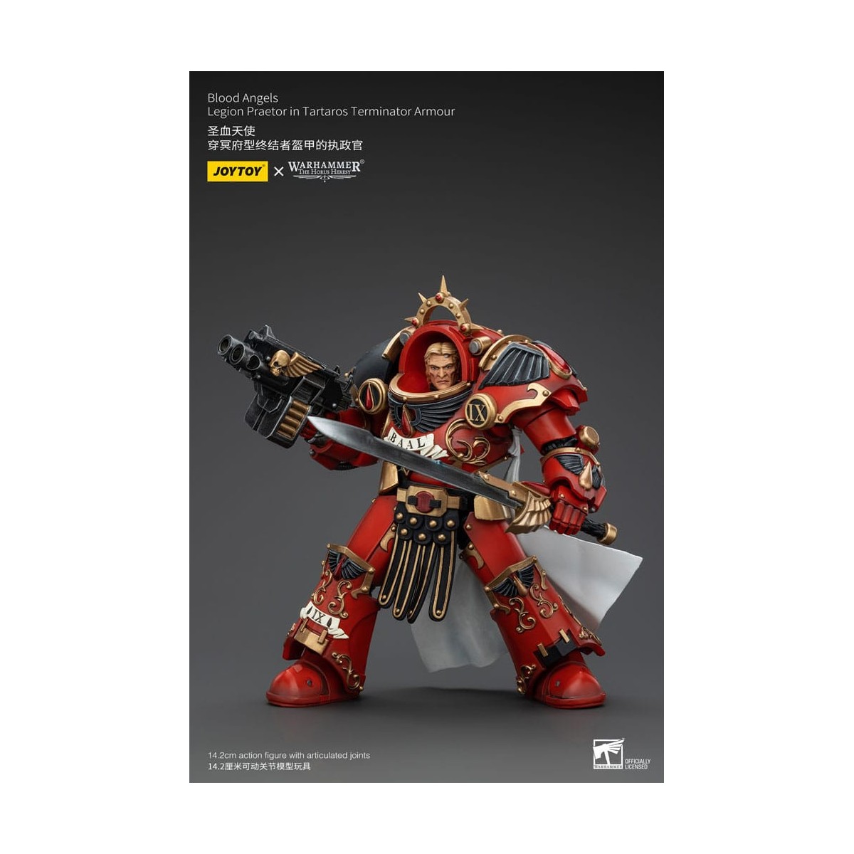 Joytoy - Warhammer - Angeli del Sangue - Pretore della Legione in armatura Tartaros Terminator - L'Eresia di Horus