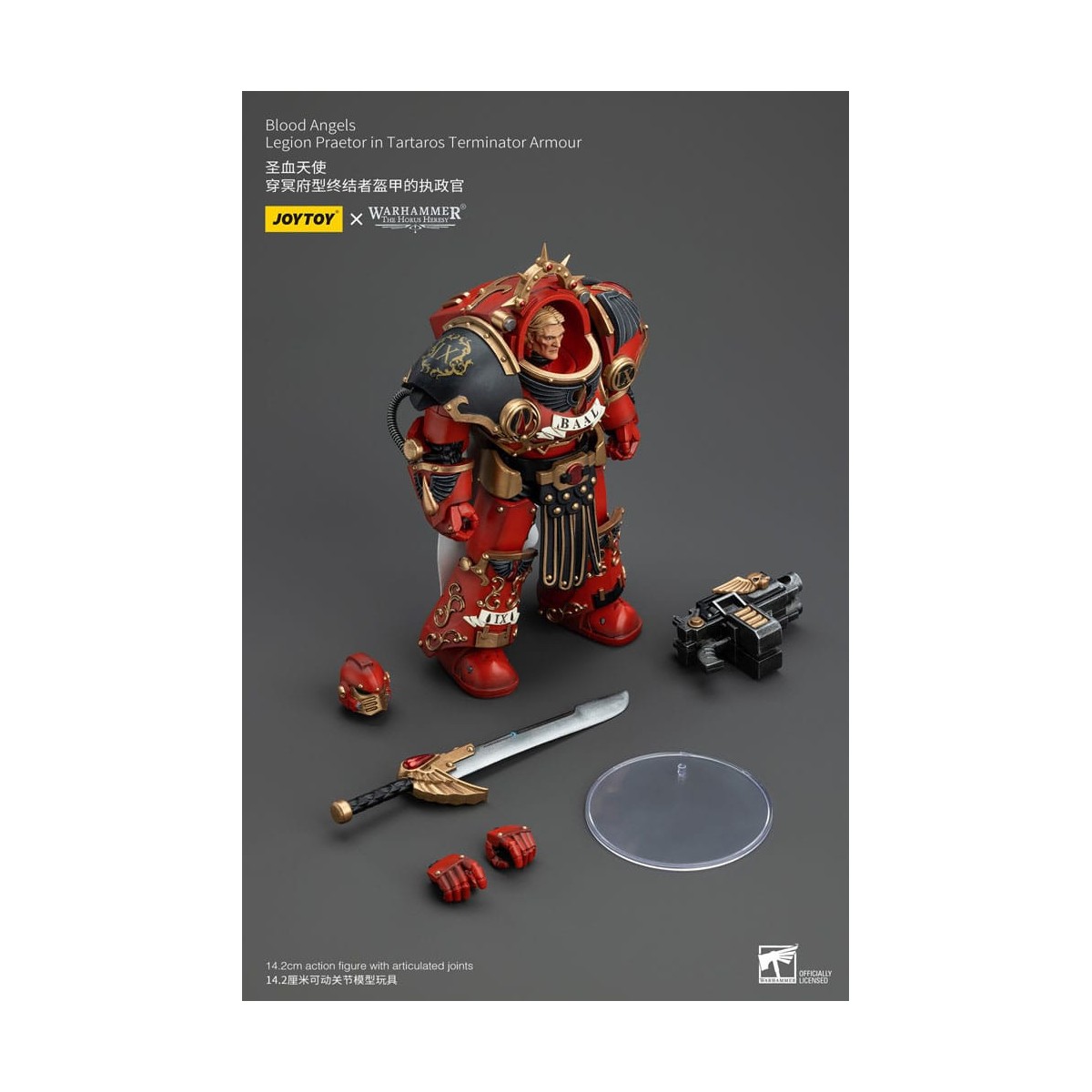 Joytoy - Warhammer - Angeli del Sangue - Pretore della Legione in armatura Tartaros Terminator - L'Eresia di Horus