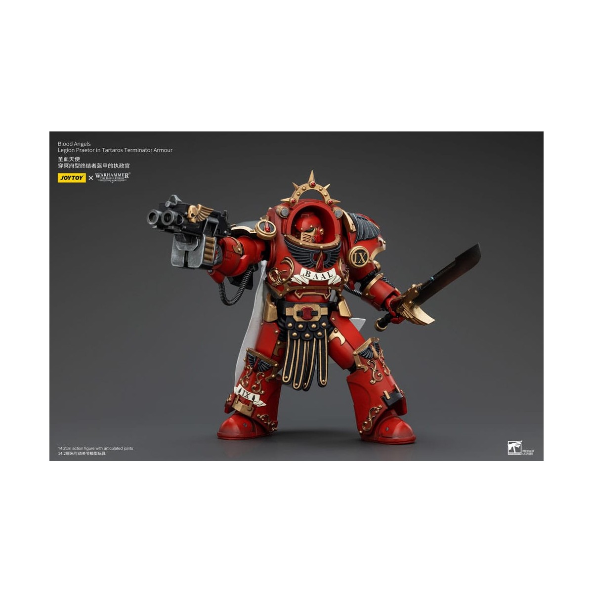 Joytoy - Warhammer - Angeli del Sangue - Pretore della Legione in armatura Tartaros Terminator - L'Eresia di Horus