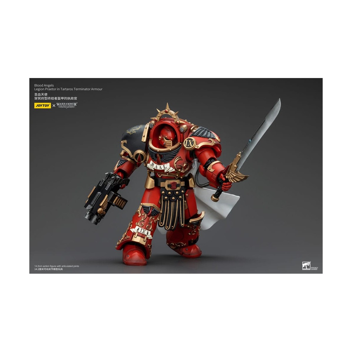 Joytoy - Warhammer - Angeli del Sangue - Pretore della Legione in armatura Tartaros Terminator - L'Eresia di Horus