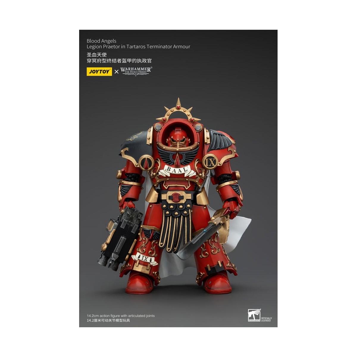 Joytoy - Warhammer - Angeli del Sangue - Pretore della Legione in armatura Tartaros Terminator - L'Eresia di Horus