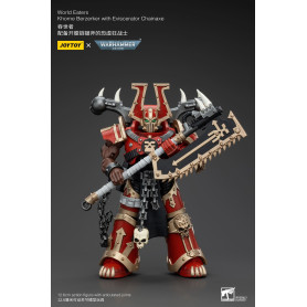 JoyToy Chaos Space Marines - Mangiamondo Khorne Berzerker con Eviscerator Chainaxe 1/18 - Warhammer 40K