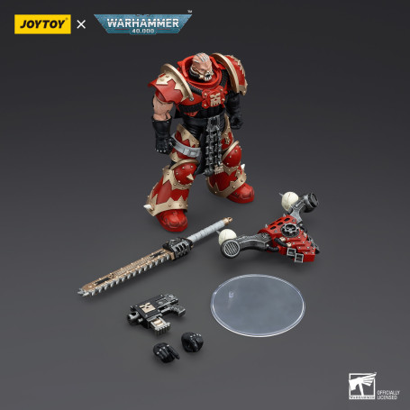 JoyToy Chaos Space Marines - Mangiamondo Khorne Berzerker con Eviscerator Chainsword 1/18 - Warhammer 40K