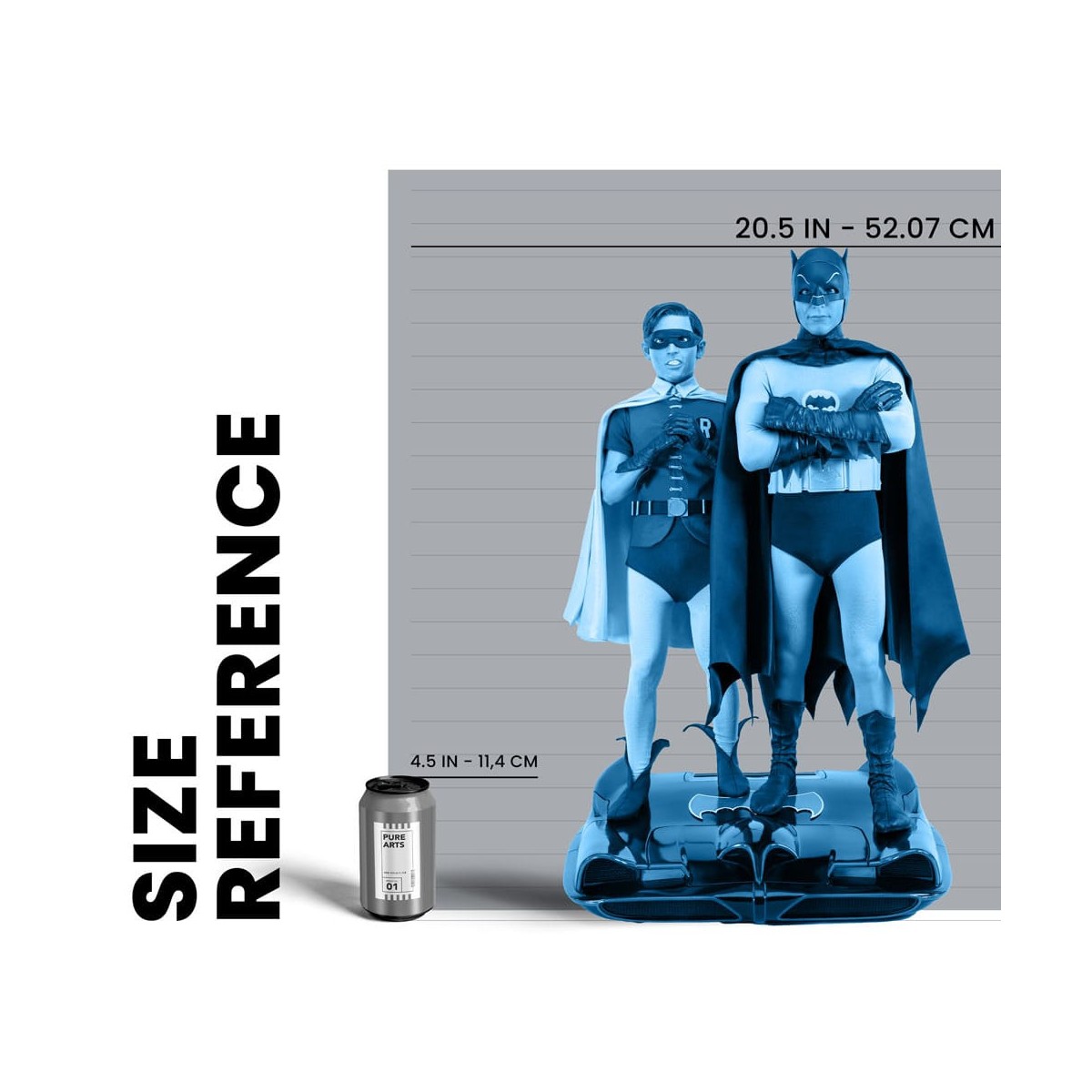Pure Arts - Statua 1/4 di Batman e Robin (1966)