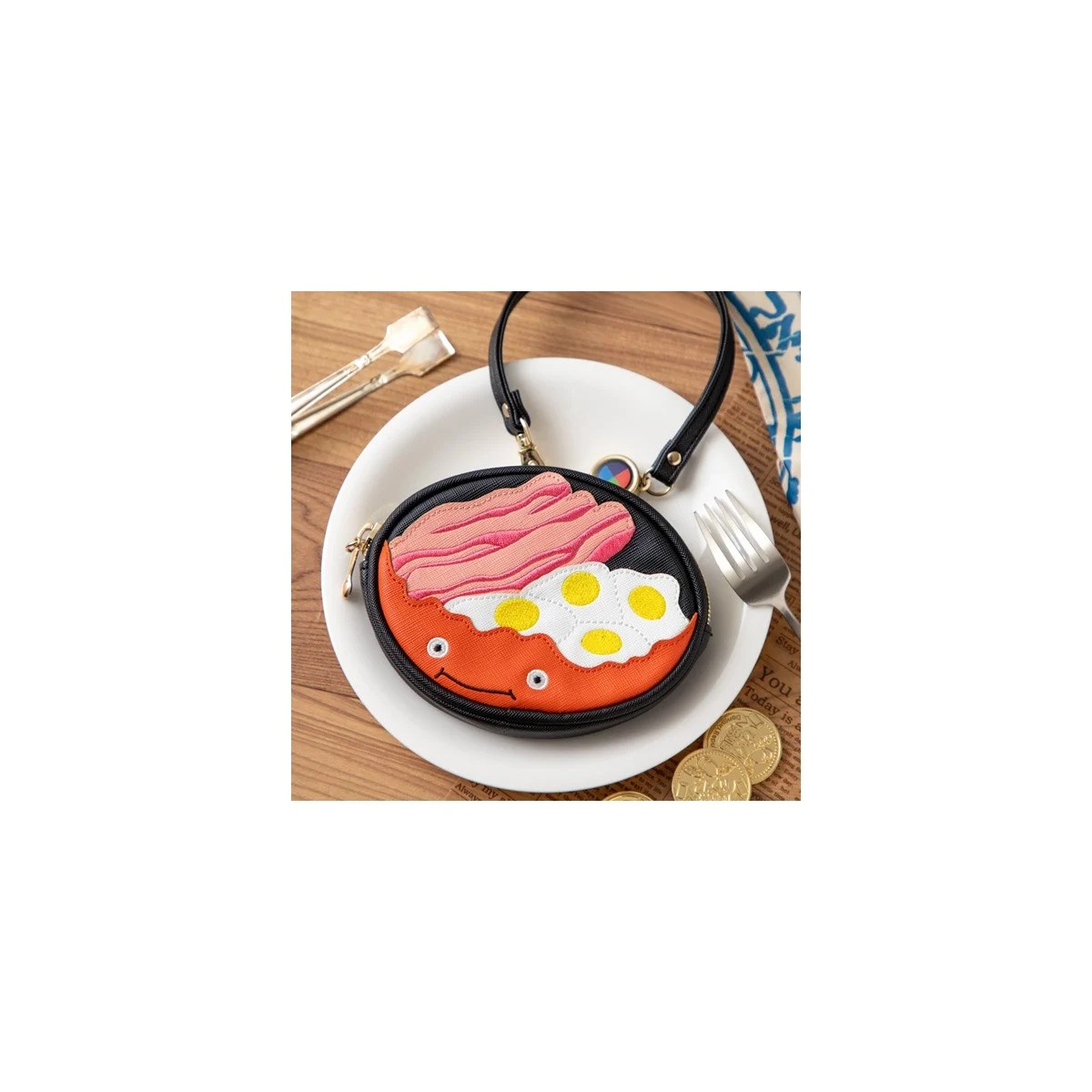Maison Ghibli Benelic - Coin purse Calcifer & Oeuf et Bacon - Il castello mobile
