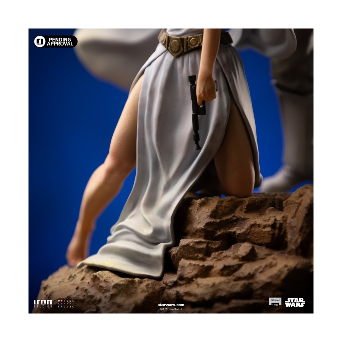 Iron Studios Star Wars - Poster cinematografico di Luke e Leia - Deluxe Art Scale 1/10