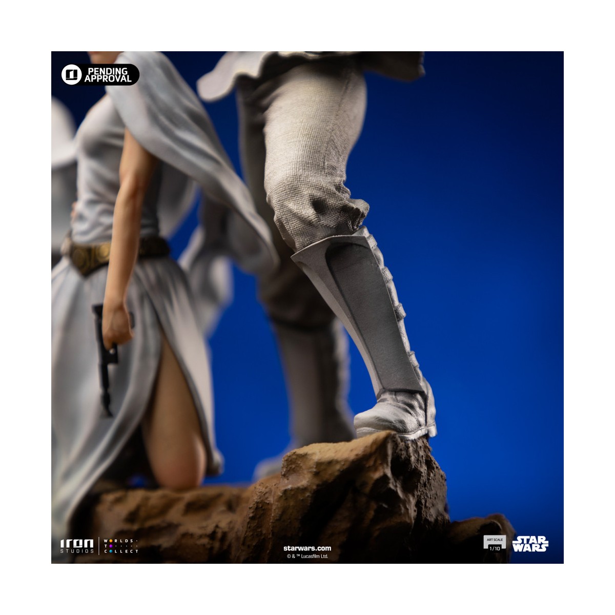 Iron Studios Star Wars - Poster cinematografico di Luke e Leia - Deluxe Art Scale 1/10