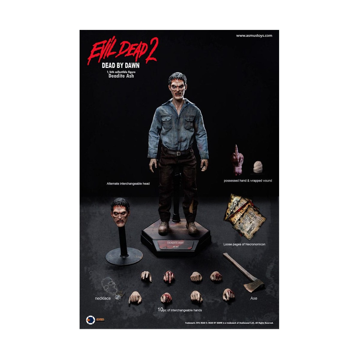 Asmus Toys Deadite Ash 1/6 - The Evil Dead 2 Dead by Dawn